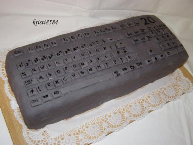 Klávesnica, torta, Narodeninové torty, kristi8584, 1