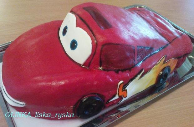 MCqueen, torta, Torty autíčka, vláčiky, OLINKA_liska_ryska, 1