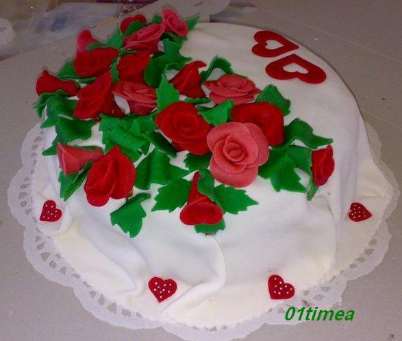 moja prvá marcipánová robená asi pred rokom...., torta, Svadobné torty moja prvá marcipánová robená asi pred rokom...., torta, Svadobné torty, 01timea, 1