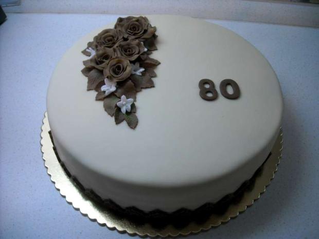 kruhová k 80., torta, Narodeninové torty kruhová k 80., torta, Narodeninové torty, Tatianka, 1