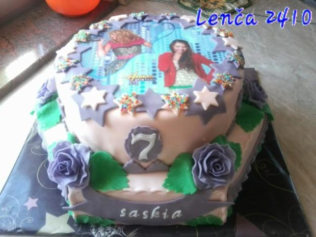 Hanna Montana, torta, Torty pre dievčatá, lenca2410, 1