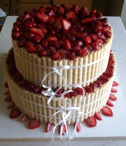 tvarohovo -jogurtova so slahackou,jahodami a lesnym ovocim., torta, Svadobné torty tvarohovo -jogurtova so slahackou,jahodami a lesnym ovocim., torta, Svadobné torty, doddy, 1