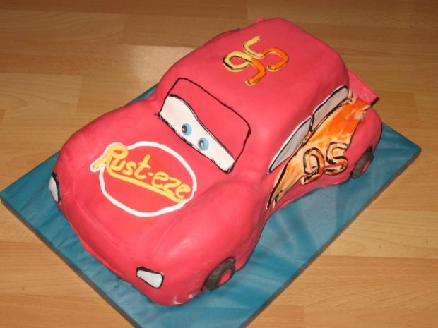 auto V, torta, Torty autíčka, vláčiky, dace, 1