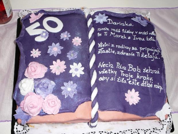kniha na 50-tku, torta, Narodeninové torty, ivusik10, 1