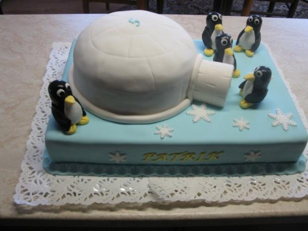 tučniačiky, torta, Torty so zvieratkami, Andrea5, 1