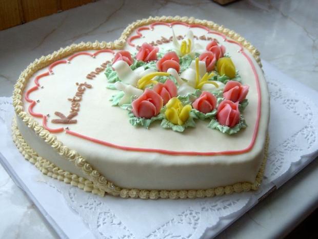 Srdce krstnej mame, torta, Slavka5, 1