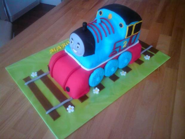 vláčik Tomáš, torta, Torty autíčka, vláčiky vláčik Tomáš, torta, Torty autíčka, vláčiky, lesajka, 1