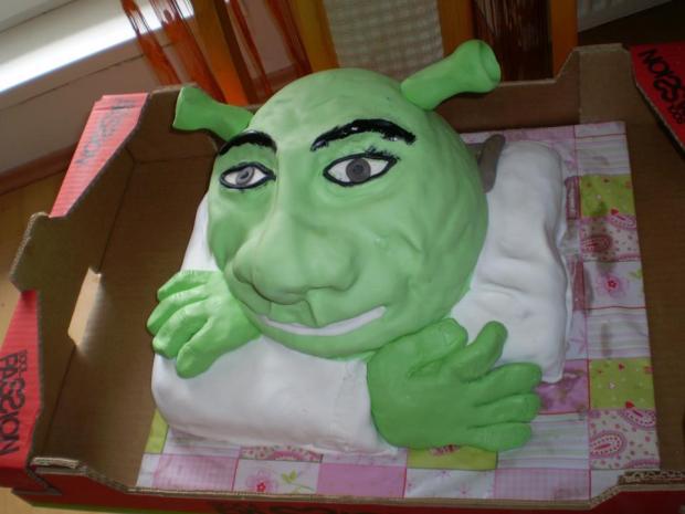 Shrek - pokus, torta, Rozprávkové torty Shrek - pokus, torta, Rozprávkové torty, timika, 1