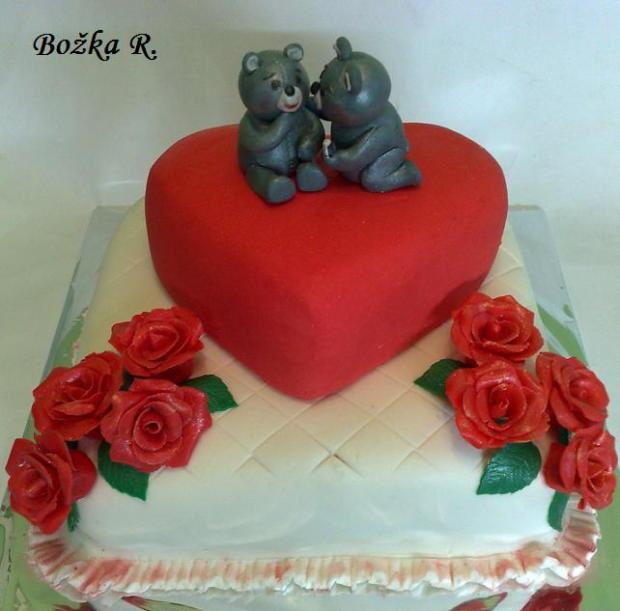 zásnuby, torta, Svadobné torty zásnuby, torta, Svadobné torty, Božka R., 1
