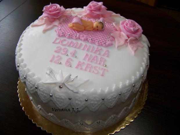 krstinová v ružovom, torta, Torty na krstiny krstinová v ružovom, torta, Torty na krstiny, jarkag3, 1