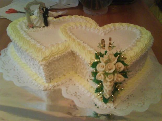 Dvojsrdce, torta, Svadobné torty Dvojsrdce, torta, Svadobné torty, justinko, 1