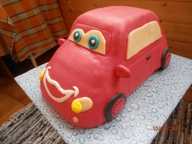 autíčko, torta, Torty autíčka, vláčiky, nmiriam, 1