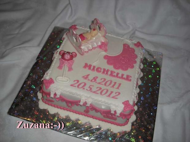krstovná v ružovom :-)), torta, Torty na krstiny krstovná v ružovom :-)), torta, Torty na krstiny, bobka Zuzana, 1