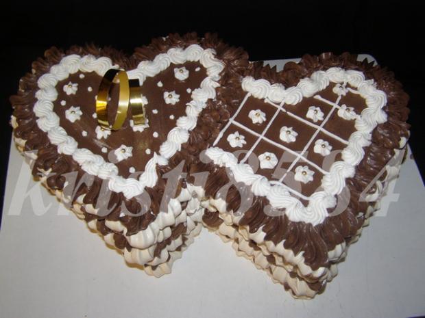 Penova svadobné dvojsrdce, torta, Svadobné torty Penova svadobné dvojsrdce, torta, Svadobné torty, kristi8584, 1