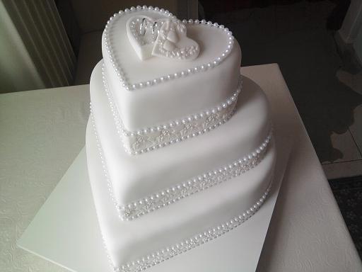 Svadobné srdcia, torta, Svadobné torty Svadobné srdcia, torta, Svadobné torty, Janette72, 1