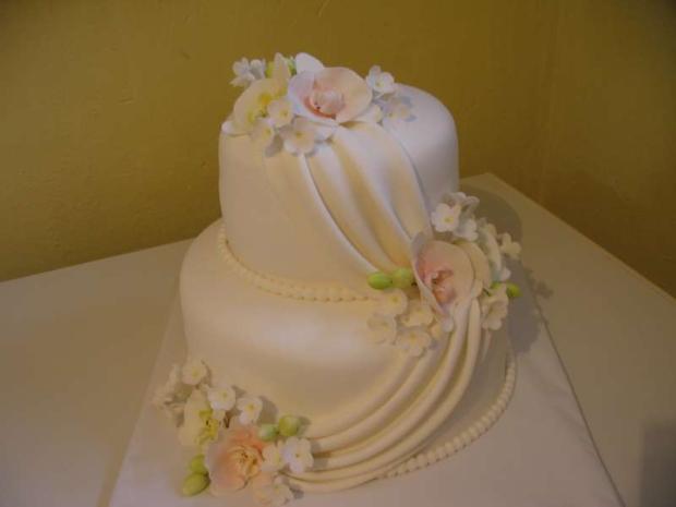 Svadobná s orchideami, torta, Svadobné torty, DášaL, 1