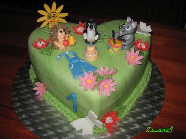 Krtko a kamaráti, torta, Torty so zvieratkami Krtko a kamaráti, torta, Torty so zvieratkami, Zuzanka, 1
