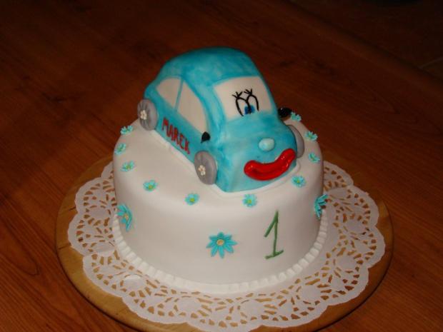 autíčko, torta, Torty autíčka, vláčiky, anina1, 1
