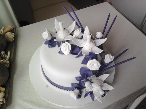 Elegantné kvety II., torta, Narodeninové torty Elegantné kvety II., torta, Narodeninové torty, Janette72, 1