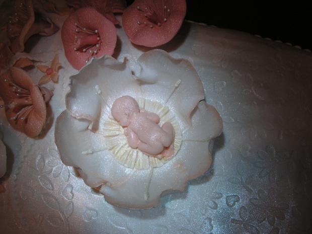 detail bábatko, torta, Torty na krstiny, amika, 1
