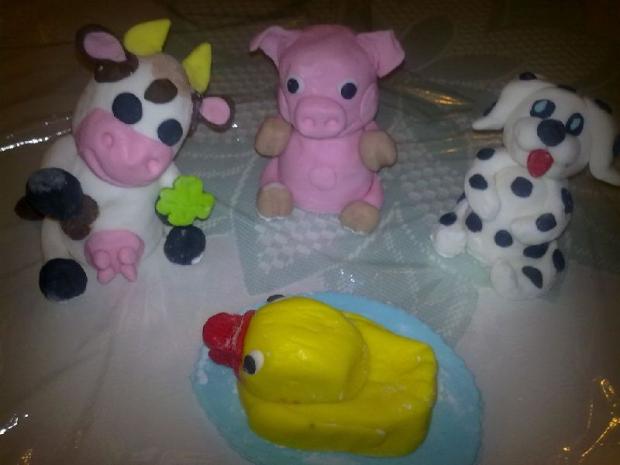 marcipánové postavičky, torta, Torty so zvieratkami, Anna M 1, 1