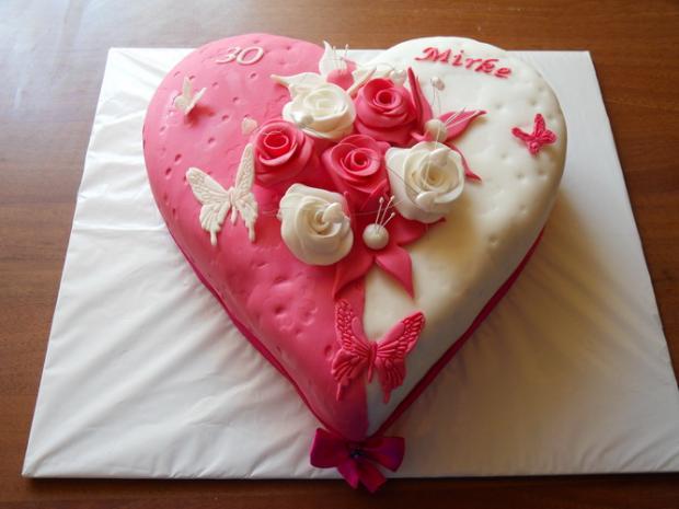 narodeninové srdce, torta, Narodeninové torty, Julka2119, 1