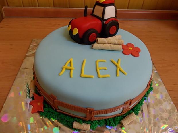traktor, torta, Torty autíčka, vláčiky, marika26, 1