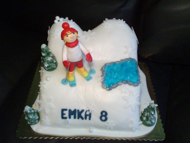 malá lyžiarka, torta, Ostané torty pre deti, Stelka33, 1