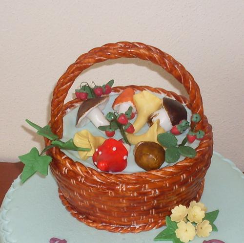 Detail košíka , torta, Narodeninové torty, mavera, 1