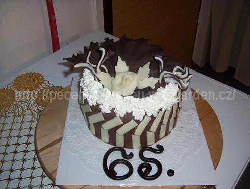 Čokoládový k 65 letům paříž krém., torta Čokoládový k 65 letům paříž krém., torta, Zdenka Rajnochova, 1