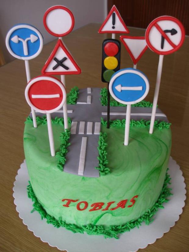Dopravné značky, torta, Ostané torty pre deti Dopravné značky, torta, Ostané torty pre deti, KatkaRF, 1