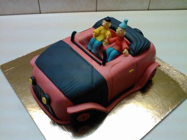 Pat a Mat a ich auto, torta, Rozprávkové torty Pat a Mat a ich auto, torta, Rozprávkové torty, Jana Tokárová, 1