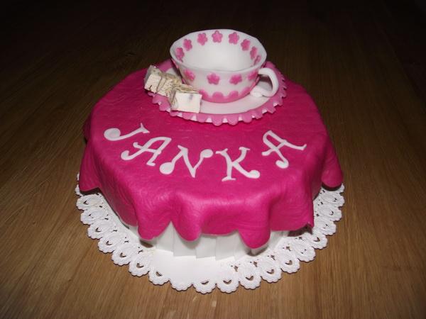 Salka na prestretom stole, torta, Narodeninové torty, dvojicka, 1