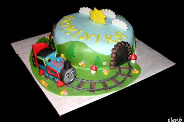 Vláčik Thomas, torta, Torty autíčka, vláčiky Vláčik Thomas, torta, Torty autíčka, vláčiky, Elen Bielikova, 1