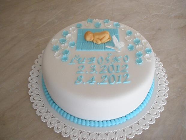 Pre Ľuboška, torta, Torty na krstiny Pre Ľuboška, torta, Torty na krstiny, Iveta Barlíková, 1