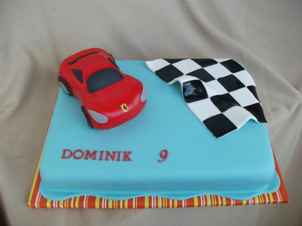 Ferari , torta, Torty autíčka, vláčiky Ferari , torta, Torty autíčka, vláčiky, Alenik, 1