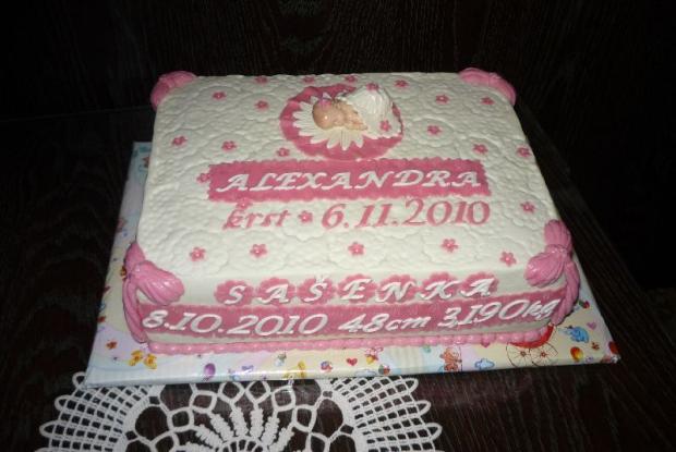 pre Sašenku, torta, Torty na krstiny pre Sašenku, torta, Torty na krstiny, Primilka, 1