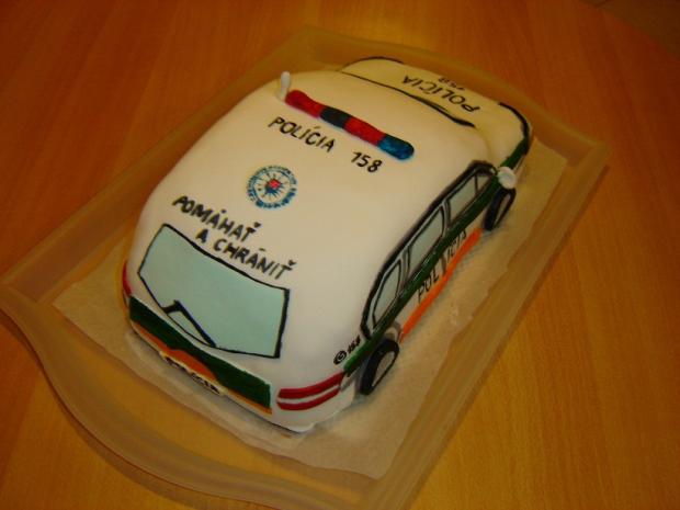 Policajné auto, torta, Torty autíčka, vláčiky, Andy-Bratislava, 1