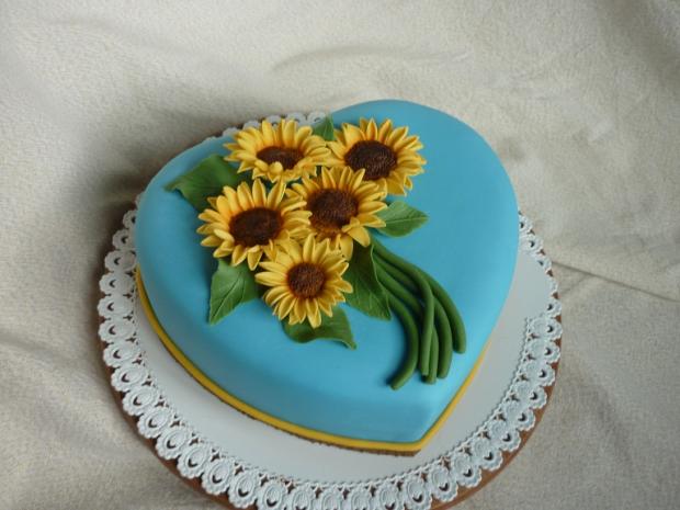 slnečnice, torta, Narodeninové torty, Anna Š., 1
