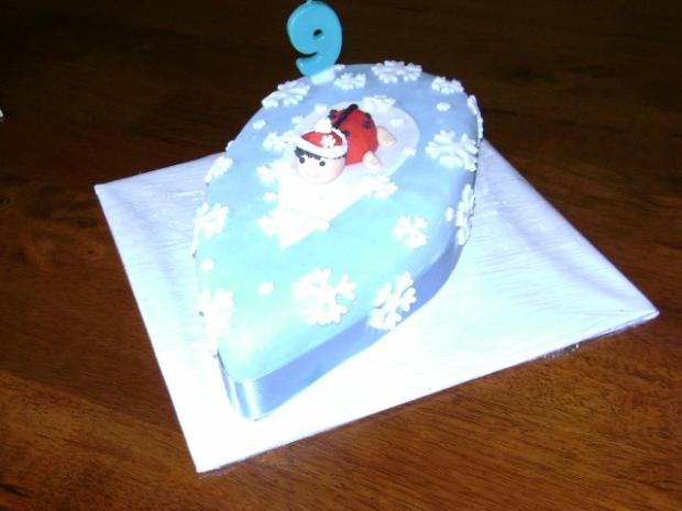 zimná narodeninová, torta, Ostané torty pre deti, Denko, 1