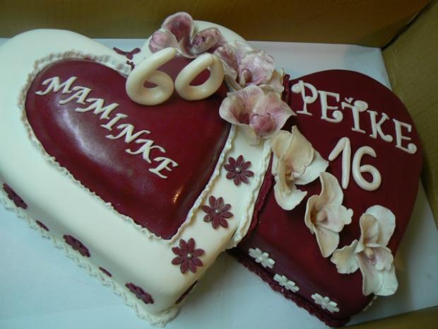 dvojsrdce na dvojoslavu, torta, Narodeninové torty dvojsrdce na dvojoslavu, torta, Narodeninové torty, gabček, 1