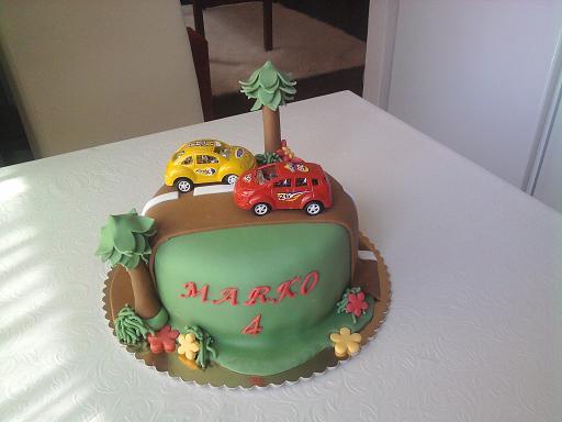 Autíčka pre Marka, torta, Torty autíčka, vláčiky, Janette72, 1