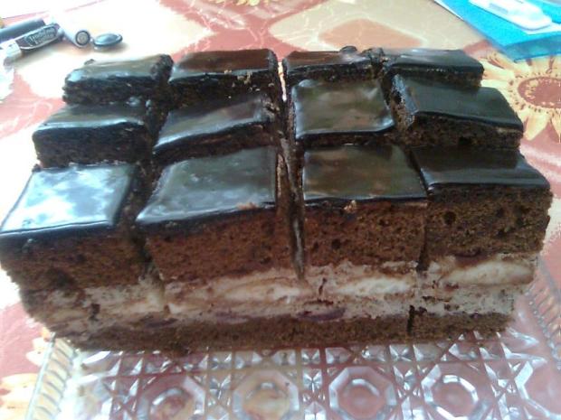 Čokoládové kocky s višňami v čokoláde, torta, Zákusky Čokoládové kocky s višňami v čokoláde, torta, Zákusky, Palmi, 1