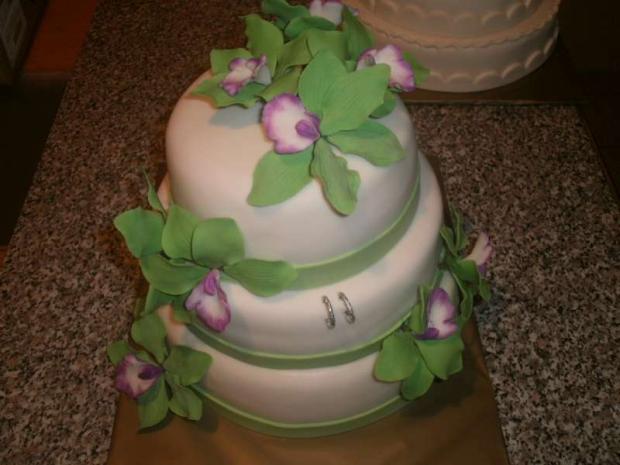 Svadobná s orchideami, torta, Svadobné torty Svadobná s orchideami, torta, Svadobné torty, Zdenci, 1