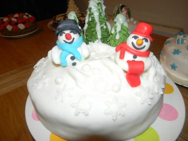 trošku snehovej nádielky..., torta, Vianočné torty trošku snehovej nádielky..., torta, Vianočné torty, Rosa21, 1