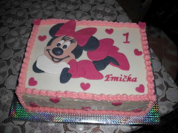 Myška Minnie čokoladová, torta, Torty pre dievčatá, ErikaR, 1