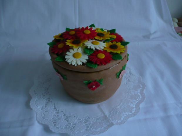 Črepník s kvietkami, torta, Netradičné torty Črepník s kvietkami, torta, Netradičné torty, matulko74, 1