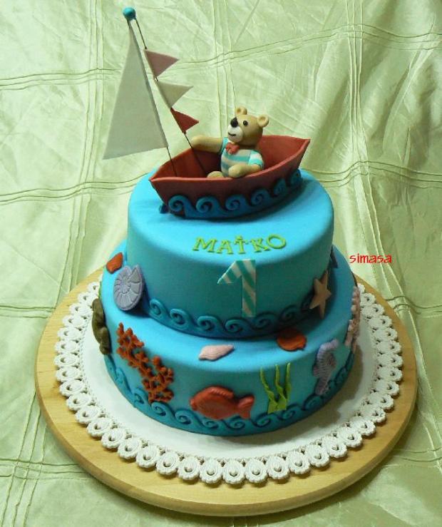 Macko moreplavec, torta, Torty so zvieratkami Macko moreplavec, torta, Torty so zvieratkami, simasa, 1