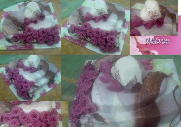 Na naše výročie svadby...detailíky., torta, Svadobné torty Na naše výročie svadby...detailíky., torta, Svadobné torty, Mariolka, 1
