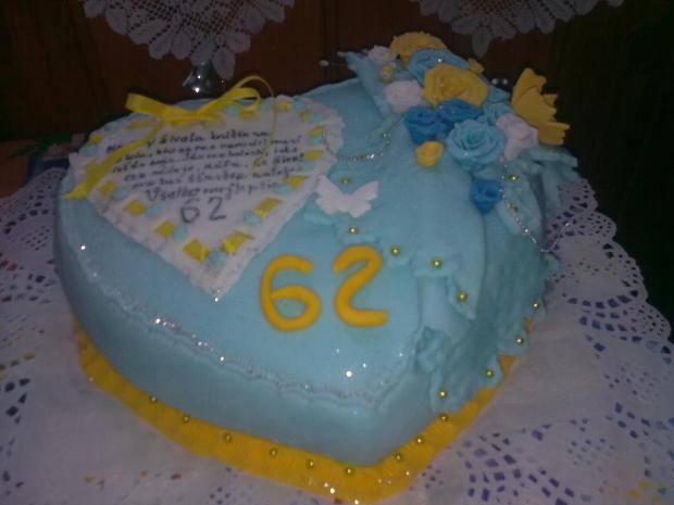 K 62. narodeninám, torta, Narodeninové torty, AničkaP, 1